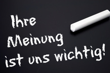 Ihre Meinung ist uns wichtig.